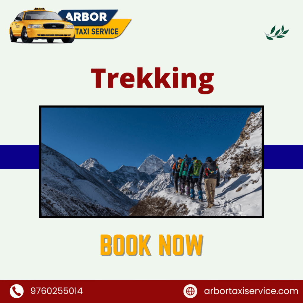 Trekking with arbor taxi service in dehradun